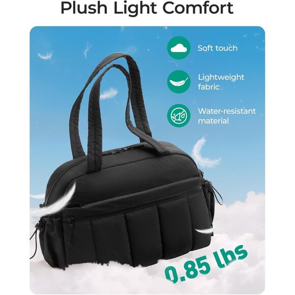 Women Twilight Leopard Imported Lightweight Water Resistant Gym Carry On Bag - Picture 5 of 6